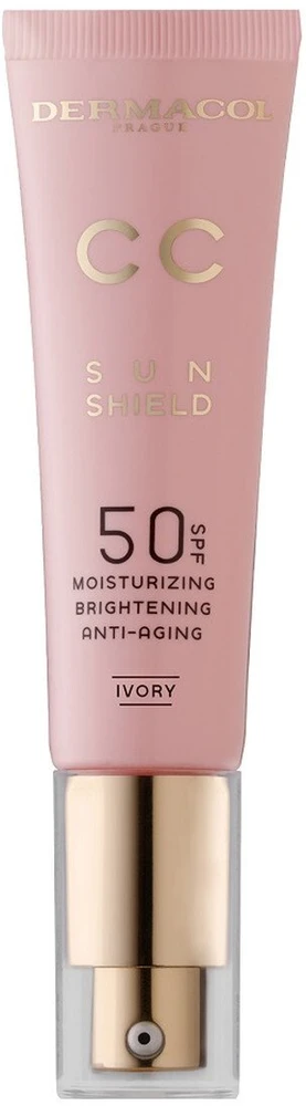 Dermacol CC Sunshield drėkinamasis CC kremas nuo saulės SPF50 dramblio kaulo spalvos 30 ml
