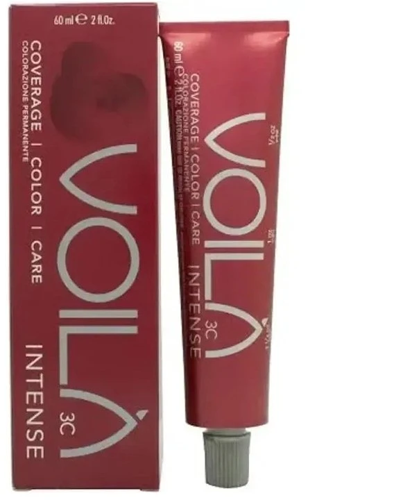 Intercosmo Voila 3C Intense Permanent Hair Dye 6.34 Dark Golden Copper Skirtas šviesiems plaukams, 60 ml