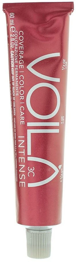 Intercosmo Voila 3C Intense Permanent Hair Dye 7.1 Medium Ash Skirtas šviesiems plaukams, 60 ml