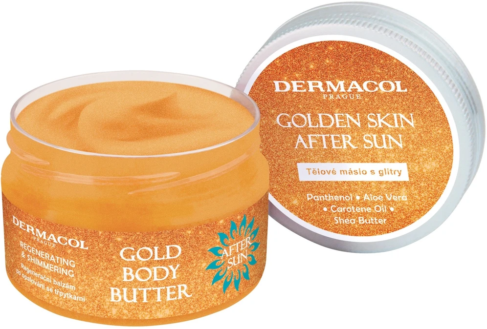 „Dermacol After Sun Gold“ kūno sviestas po saulės priežiūros