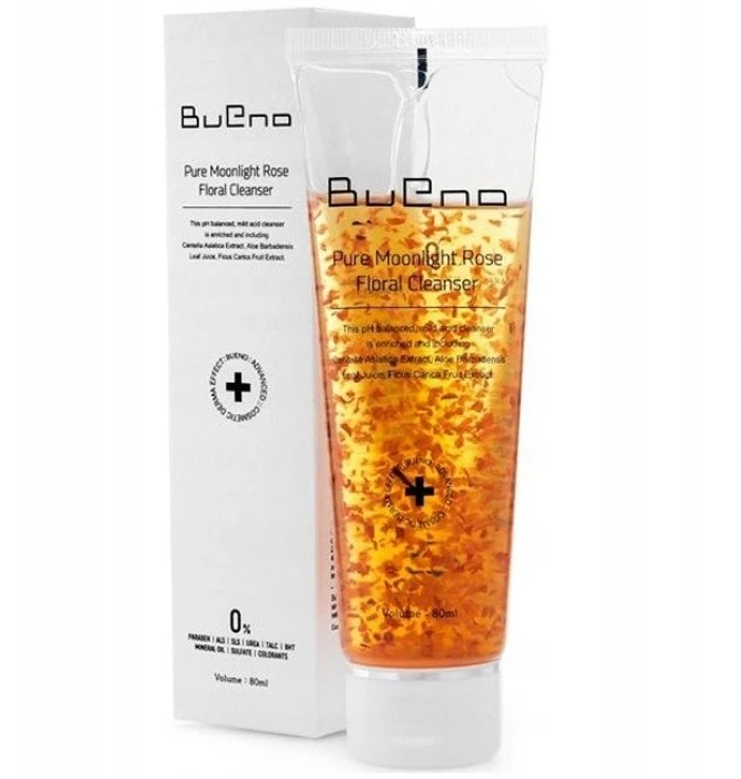 Bueno Pure Moonlight Rose Cleansing Exfoliating Cleansing Gel valomasis veido gelis, 80 ml