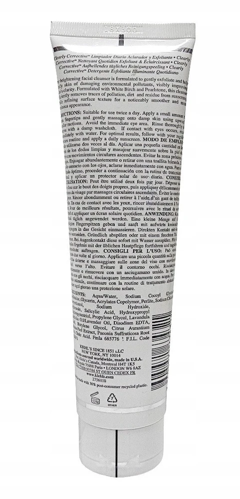 Kiehl´s Kiehl's Clearly Corrective šveičiamasis valomasis gelis veidui, 150 ml