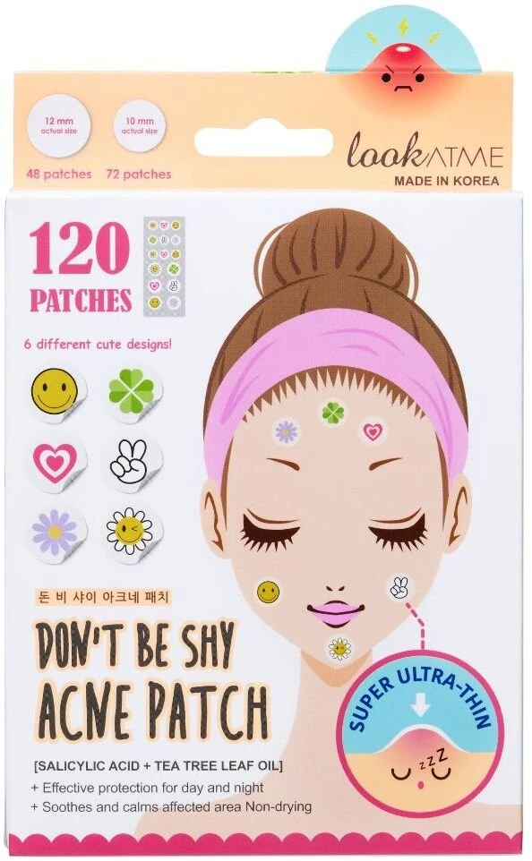 Look At Me Don't Be Shy Acne Treatment As needed Local Treatment Patch For Face, 120 vnt.