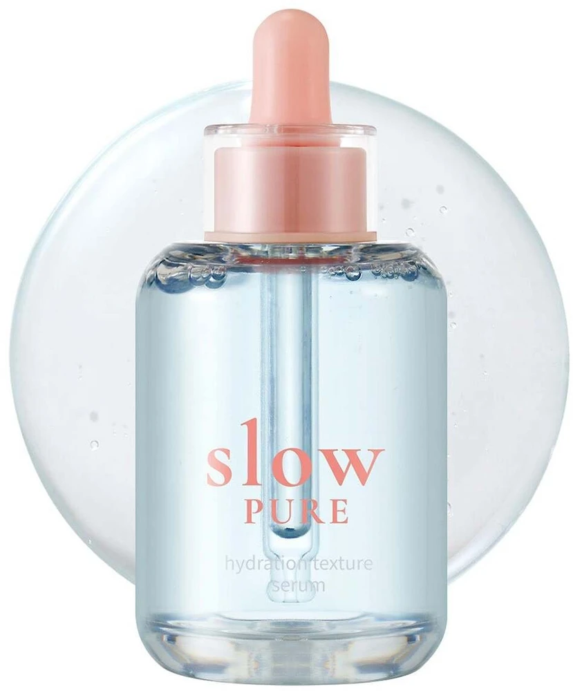 Slowpure Slopure Hydration Texture drėkinamoji dienos ir nakties serumas veidui, 50 ml