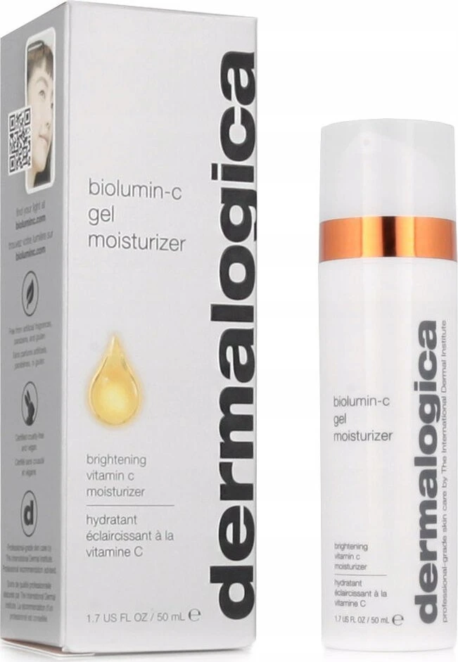 Dermalogica Biolumin-C drėkinamasis dieninis ir naktinis vitamino C gelis veidui ir kaklui, 50 ml
