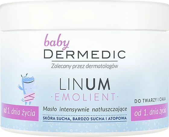 Dermedic DERMEDIC LINUM EMOLIENT BABY Intensyviai drėkinamasis sviestas kūdikiams 225 ml