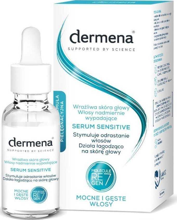 Dermena Supported By Science Sensitive serumas, skatinantis plaukų augimą 50ml