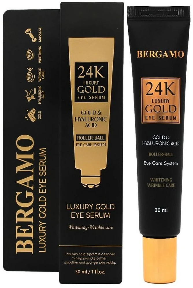 Dermika Bergamo Prabangus auksinis akių serumas 30ml