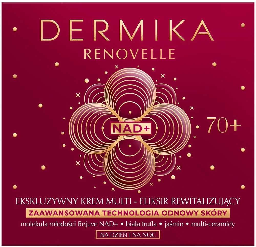 „Dermika Renovelle“ išskirtinis daugiafunkcis eliksyrinis atgaivinamasis kremas 70+ dienai ir nakčiai, 50 ml