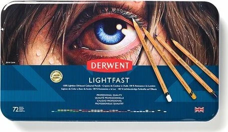 Derwent Lightfast kreidelių asortimentas 72 vnt