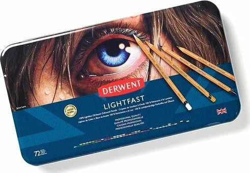 Derwent Lightfast kreidelių asortimentas 72 vnt