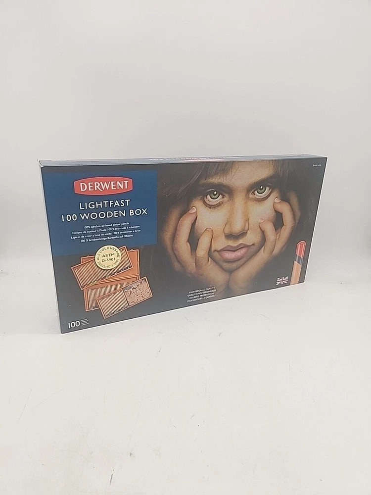 Derwent Kredki Derwent Lightfast 100 vnt. w drewnianej kasetce