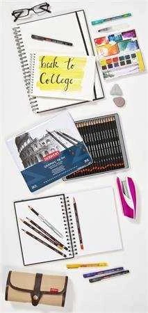 Derwent Line Maker fineliners juodos spalvos, 6 vnt.