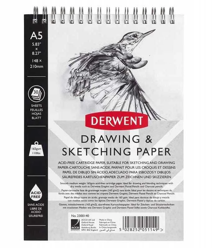 „Derwent Sketch“ A5 vertikalus bloknotas