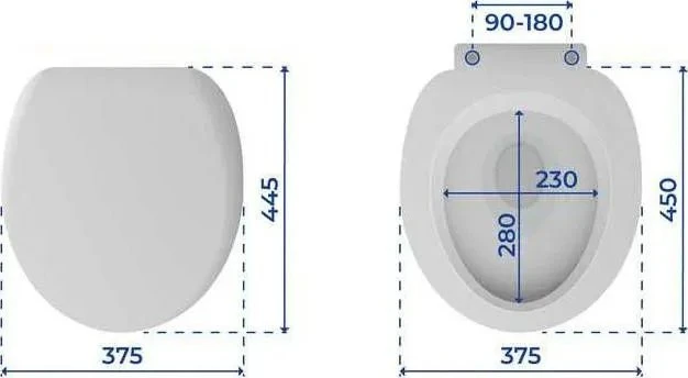 Tualeto sėdynė OTTANA GRANIT - Duroplast, laisvai krintanti, WENKO