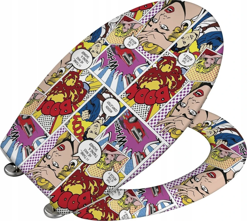 Pop-Art tualeto sėdynė - Duroplast, laisvai krintanti, WENKO