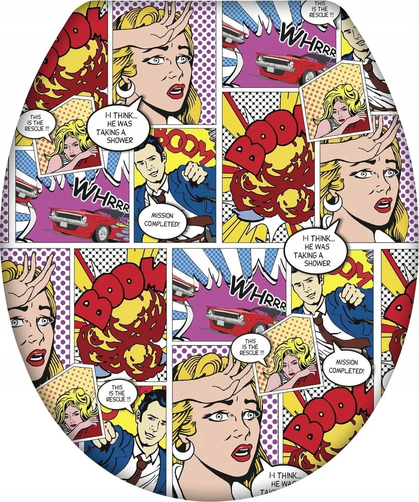 Pop-Art tualeto sėdynė - Duroplast, laisvai krintanti, WENKO