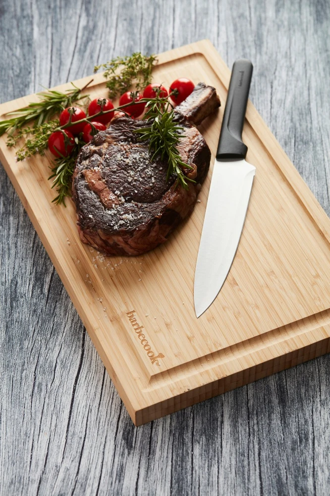 Barbecook bambukinė pjaustymo lentelė su grioveliu FSC, 40 x 30 cm