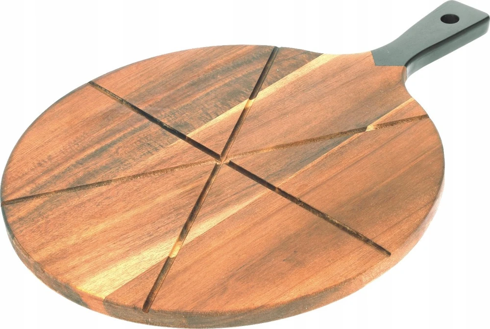 Excellent Houseware Medinė picos lenta su pjautuvu 30 cm 2 vnt.