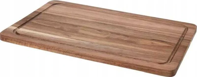 Excellent Houseware Akacijų medienos pjaustymo lenta 37x25 cm su giliu grioveliu