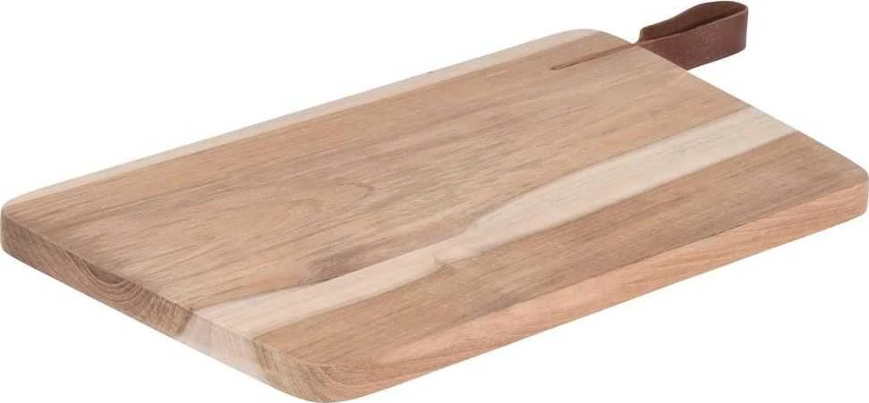Excellent Houseware Tikmedžio medinė pjaustymo lenta serviravimui, 30x18 cm