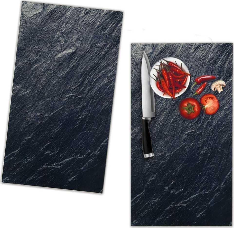 Excellent Houseware Pjaustymo lenta ir viryklės dangtis stiklinė 60x51 cm 2 vnt.