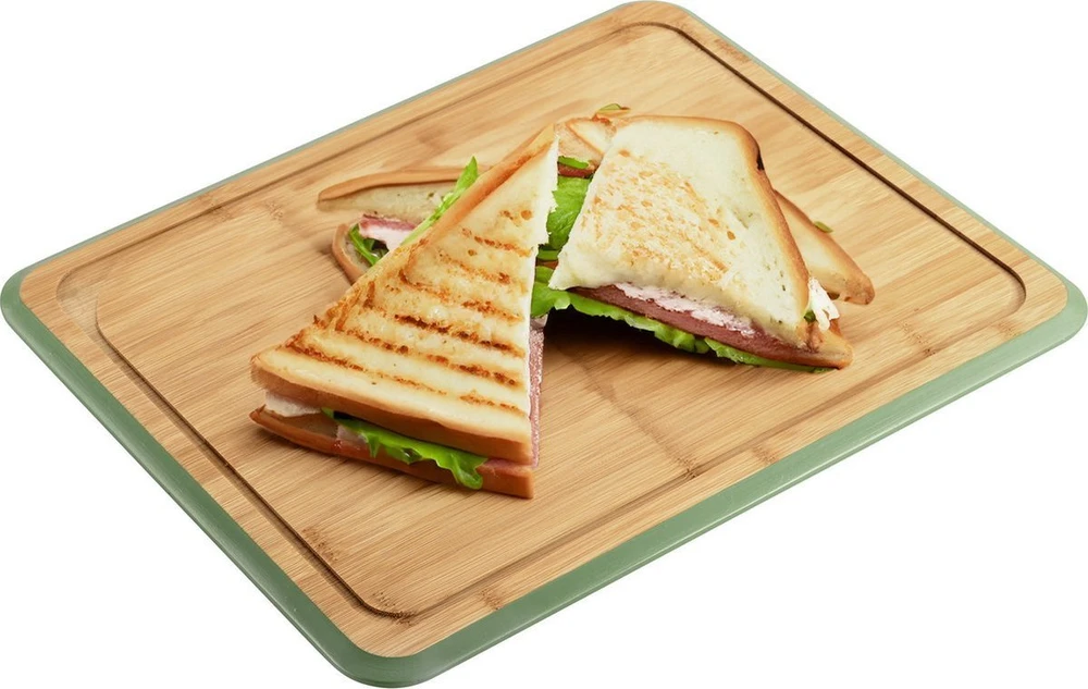 Kesper Bamboo Cutting Board su laikikliu, žalia
