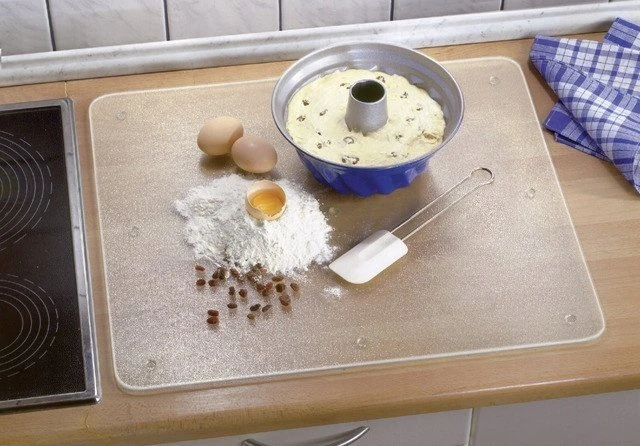Stiklo apsauginė plokštė, universali pjaustymo lenta — 3 in 1, WENKO