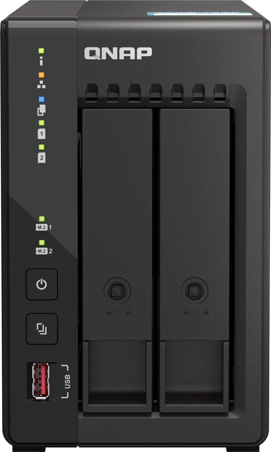 Serveris QNAP | 2 skyrių darbalaukio NAS | TS-253E-8G | Intel Celeron | J6412 4 branduolių | Procesoriaus dažnis 2,6 GHz | 8 GB