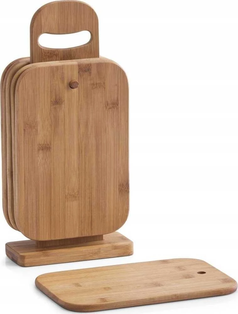 Bamboo 6 pjaustymo lentos + stovas, bambuko mediena, ZELLER