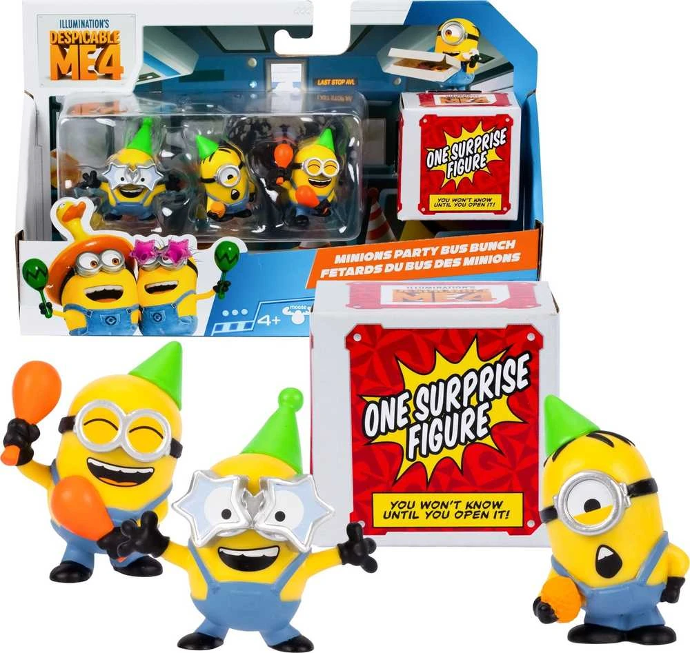 Nezatříděno Despicable Me 4 5 CM MINI MAYHEM FIGS 4 pakuotės, 2 asstd (20324)