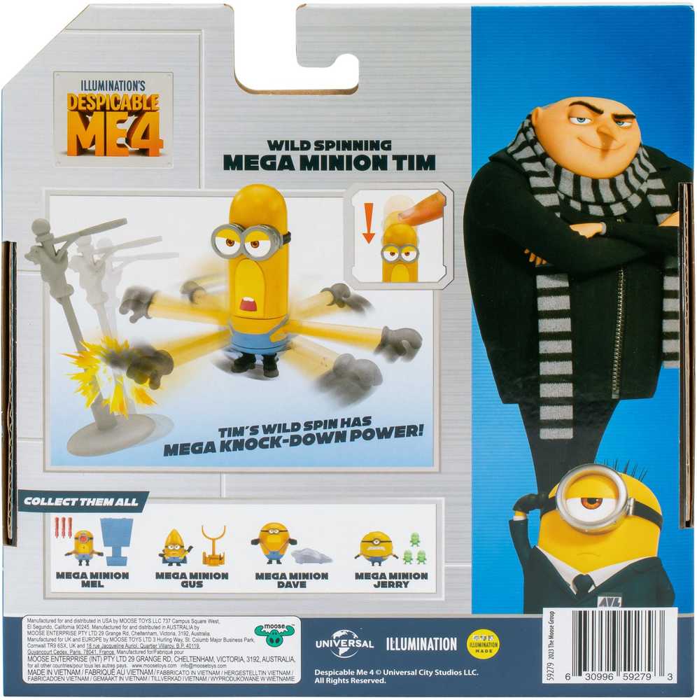 Figūrėlė DESPICABLE ME 4, Minion Action figur Tim 10 cm