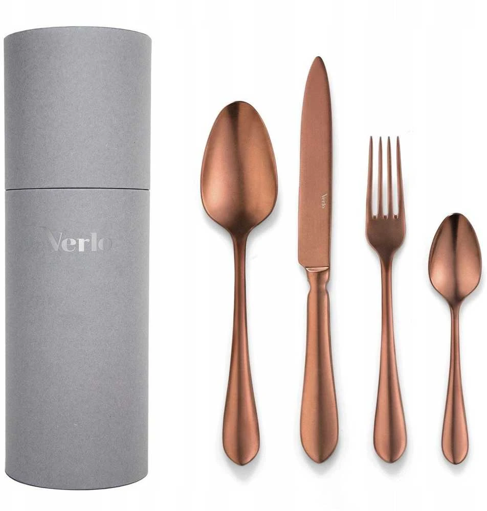 Verlo 24 dalių stalo įrankių rinkinys su vamzdeliu, Destello Copper