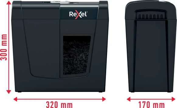 Dokumentų naikiklis Rexel Secure X6 Cross Cut Paper Shredder P4, 6 lapai, 10 L.
