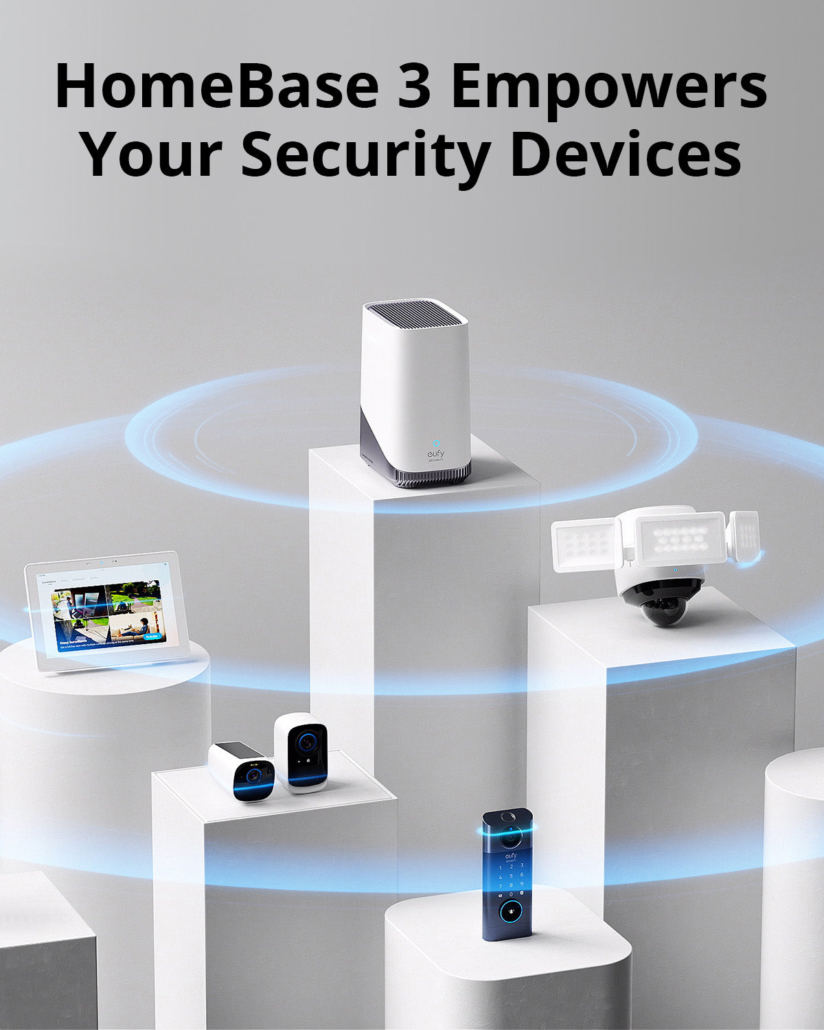 Anker Eufy | Security HomeBase 3, Baltas ir Gray | Iki 16 įrenginių, suderinamas su visais eufyCam modeliais aprašymas - Prekės nuotrauka