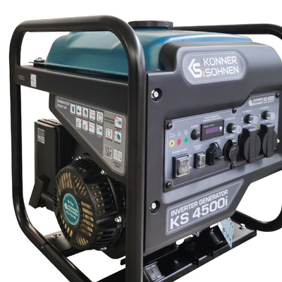 Inverterinis benzininis generatorius Könner & Söhnen KS 4500i, 4,2 kW, 230 V, 13 l aprašymas - Prekės nuotrauka