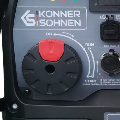 Inverterinis generatorius Könner & Söhnen KS 8100iE 1/3 ATSR, 8,5 kW, 230/400 V, 20 l aprašymas - Prekės nuotrauka