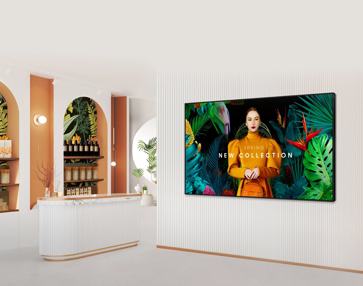 Monitorius Samsung Crystal UHD Signage QHC, 65 colių | LH65QHCEBGCXEN aprašymas - Prekės nuotrauka