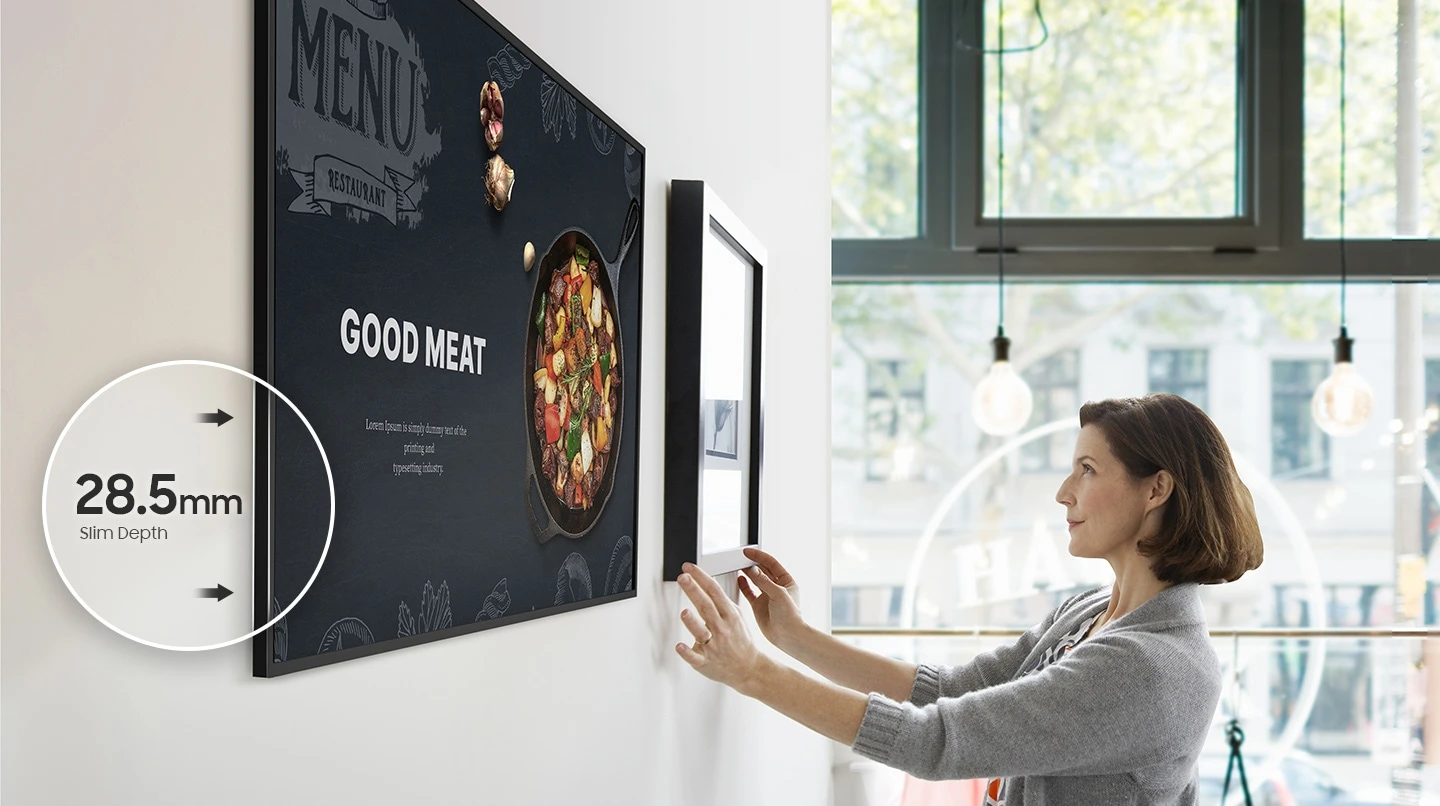 Monitorius Samsung Crystal UHD Signage QHC, 65 colių | LH65QHCEBGCXEN aprašymas - Prekės nuotrauka