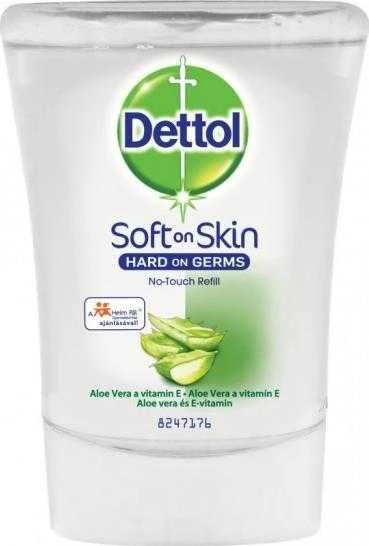 Dettol Antibakterinis skysto muilo užpildas bekontakčiui aplikatoriui Aloe and Vitamin E 250ml