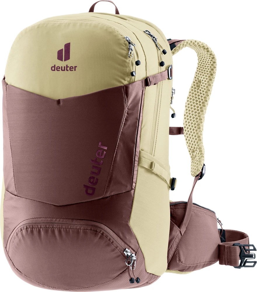 Deuter Moteriška dviračių kuprinė „Trans Alpine Pro 26 SL“ – rausva/dykuma