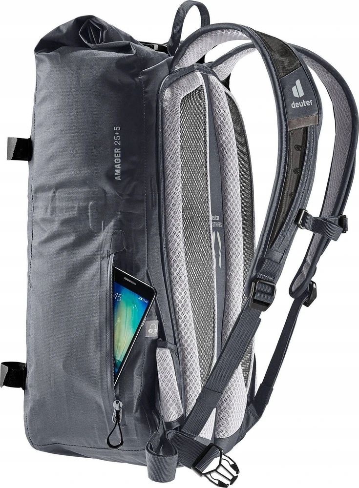 Dviračio kuprinė - Deuter Amager 25+5 grafito spalvos
