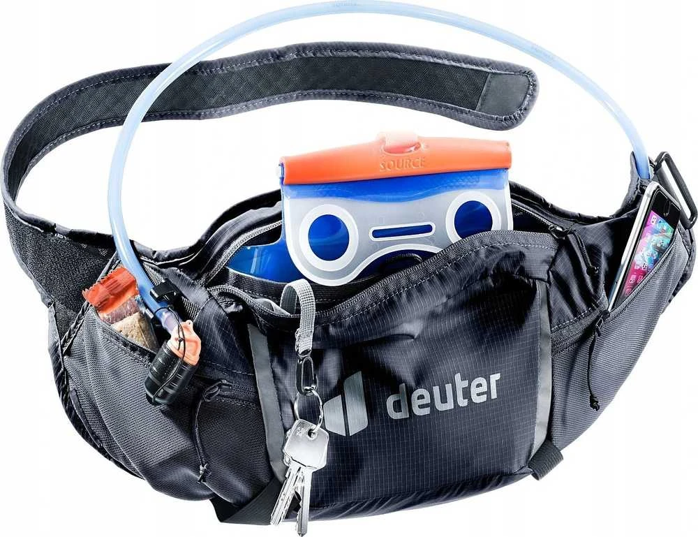 Deuter Shortrail III juosmens krepšys Juoda