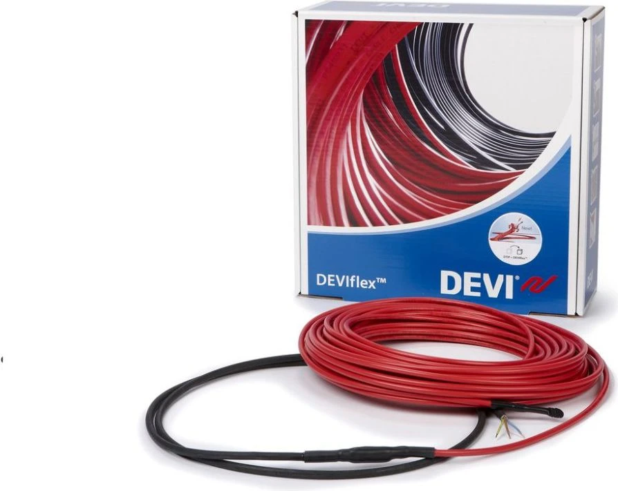 DEVI šildymo kabelis vienpusis, maitinamas DEVIflex 10T 230V 10W/m 8m (140F1218)
