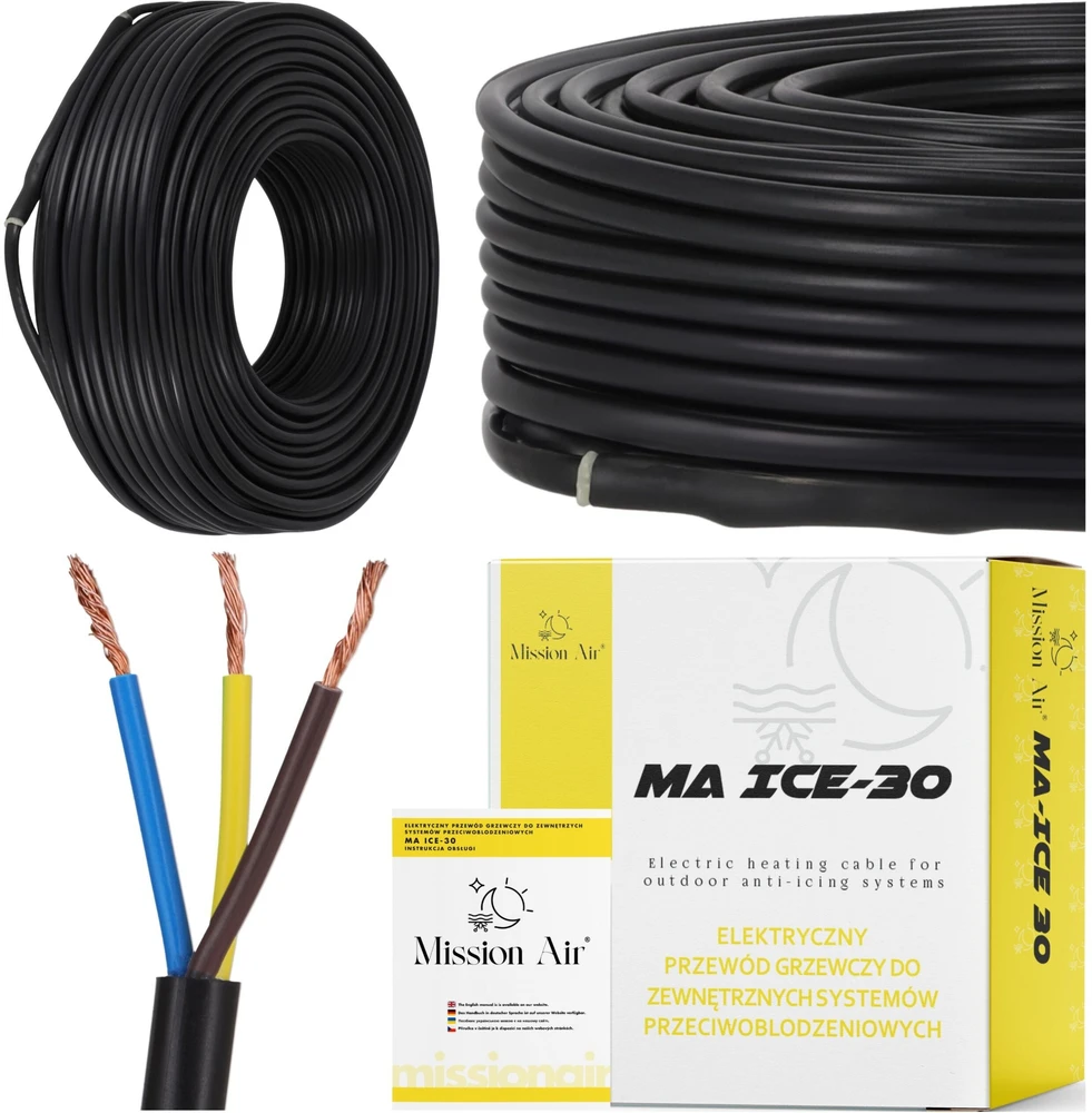 Devi Šildymo kabelis Kaitinamasis kabelis Nuo apledėjimo ICE-30W/M | 4800W | 160M