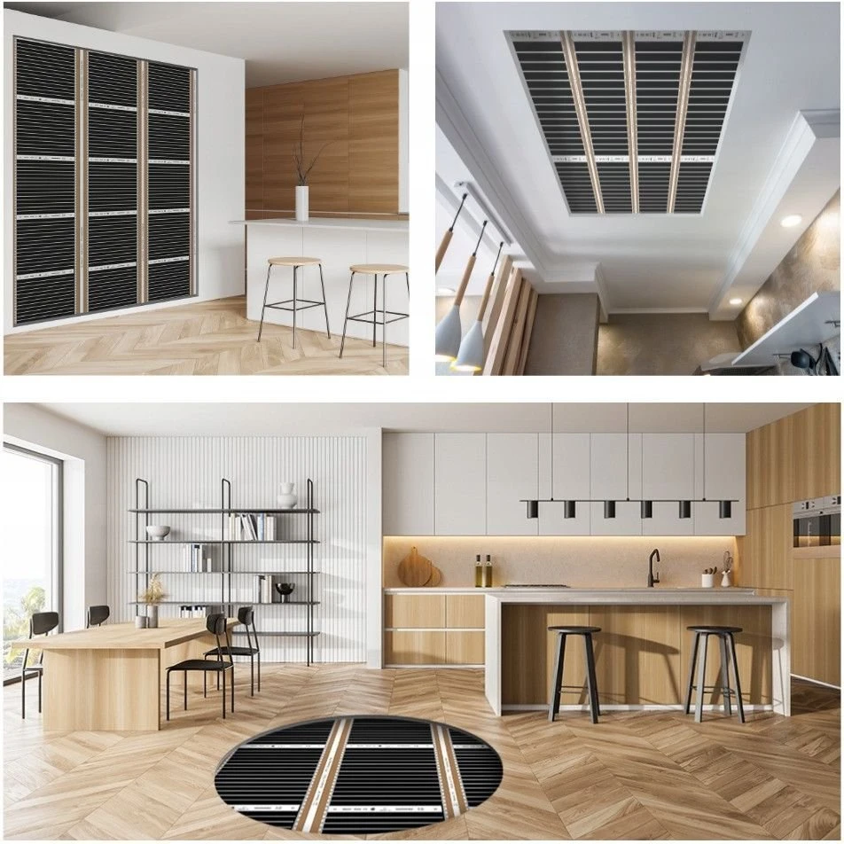 Devi IR rinkinys Sidabrinis 160 W 10 m², plotis 100 cm + Gemini Baltas (5904890247376)