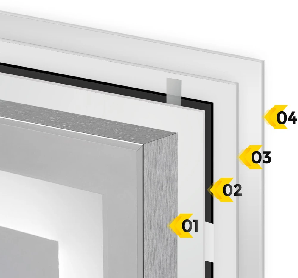 Devi Rinkinys IR Sidabrinis 160W 18m²,szer.50cm +Leo Juodas (5904890245211)