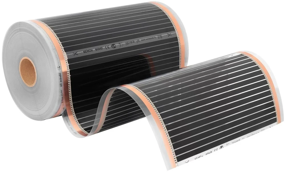 Devi Rinkinys IR Sidabrinis 160W 22m²,szer.50cm +Leo Juodas (5904890245235)