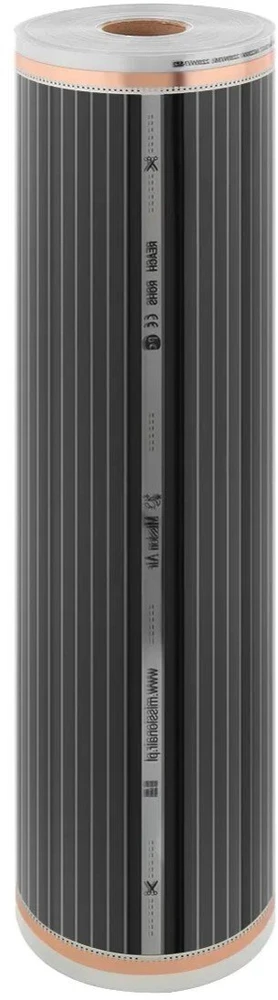 Devi Rinkinys IR Sidabrinis 160W 30m²,szer.100cm + Taurus Baltas (5904890246157)