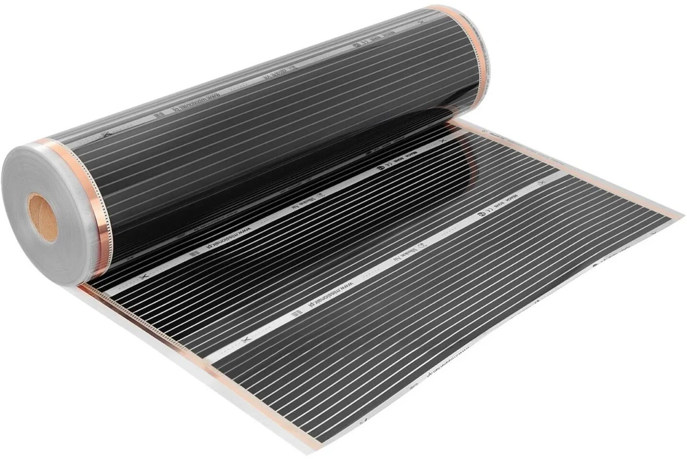 Devi IR rinkinys Sidabrinis 160 W 5 m², plotis 100 cm + Leo Juodas (5904890247116)